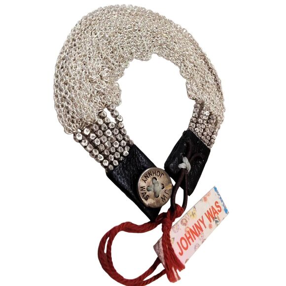 Johnny Was Jewelry - Johnny Was Hippie Collection 925 Silver Chain & Bead Bracelet NWT